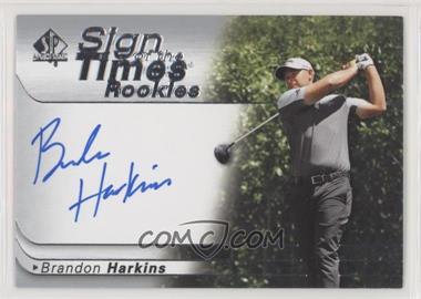 2021 SP Authentic - Sign of the Times Rookies #SOTTR-HA - Brandon Harkins