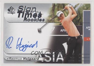 2021 SP Authentic - Sign of the Times Rookies #SOTTR-RH - Rasmus Hojgaard