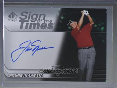 2021 SP Authentic - Sign of the Times #SOTT-JN - Jack Nicklaus