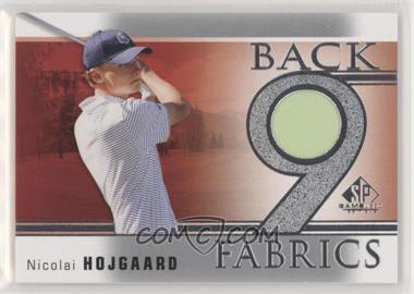 2021 SP Game Used - Back 9 Fabrics #B9-NH - Nicolai Hojgaard