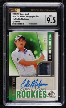 2021 SP Game Used - [Base] - Spectrum Autographs #69 - First Tee Rookies Level 2 - Collin Morikawa /10 [CSG 9.5 Mint Plus]