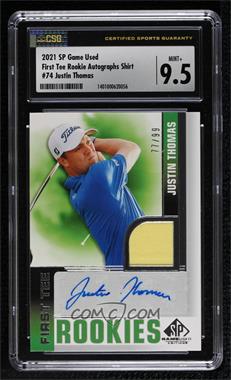 2021 SP Game Used - [Base] #74 - First Tee Rookies Level 3 - Justin Thomas /99 [CSG 9.5 Mint Plus]