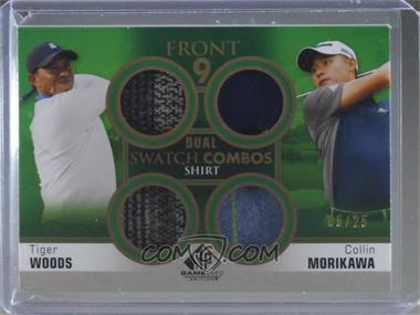 2021 SP Game Used - Front 9 Dual Swatch Combos #F92-WM - Tiger Woods, Collin Morikawa /25