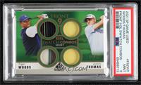 Tiger Woods, Justin Thomas [PSA 9 MINT] #/25