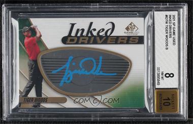 2021 SP Game Used - Inked Drivers #ID-TW - Tiger Woods [BGS 8 NM‑MT]