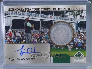 2021 SP Game Used - Legendary Course Relics Autographs #CRA-TW - Tiger Woods /15