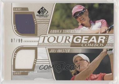 2021 SP Game Used - Tour Gear Combos - Gold #TG2-SI - Annika Sorenstam, Juli Inkster /99