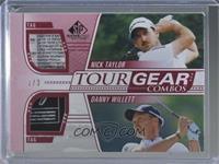 Nick Taylor, Danny Willett #/3