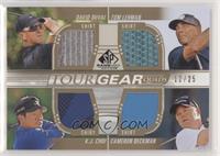 David Duval, Tom Lehman, K.J. Choi, Cameron Beckman #/25