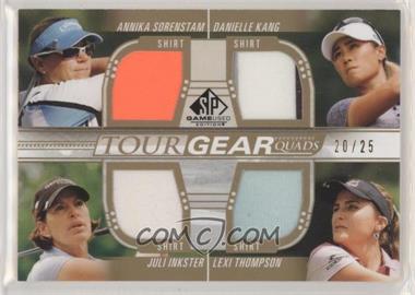 2021 SP Game Used - Tour Gear Quads - Gold #TG4-SKIT - Annika Sorenstam, Danielle Kang, Juli Inkster, Lexi Thompson /25