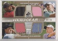 Tiger Woods, Bryson DeChambeau, Justin Thomas, Collin Morikawa #/25