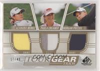 Azahara Munoz, Paula Creamer, Morgan Pressel #/49