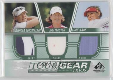 2021 SP Game Used - Tour Gear Trios #TG3-SIK - Annika Sorenstam, Juli Inkster, Lorie Kane