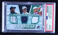 Tiger Woods, Justin Thomas, Bryson DeChambeau [PSA 10 GEM MT]