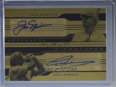 2021 Upper Deck Artifacts - Aurum Dual Signatures #ASD-NN - Jack Nicklaus, Greg Norman /5