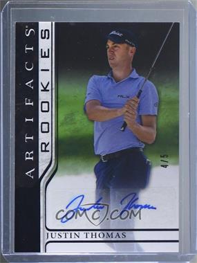 2021 Upper Deck Artifacts - [Base] - Black Autographs #80 - Rookies - Justin Thomas /5