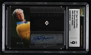 2021 Upper Deck Artifacts - Black Diamond Gemography #BDG-JN - Jack Nicklaus /10 [CSG 9 Mint]