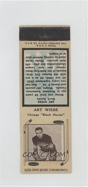 1935-36 Diamond Matchbooks - [Base] - Separated #_ARWI - Art Wiebe [Poor to Fair]