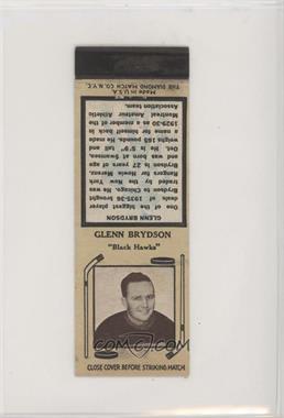 1936-39 Diamond Matchbooks - [Base] - Separated #_GLBR - Glenn Brydson