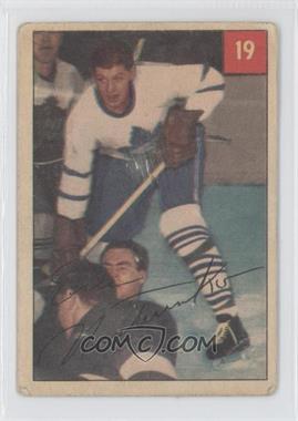 1954-55 Parkhurst - [Base] #19.1 - Eric Nesterenko (Text Back) [Good to VG‑EX]