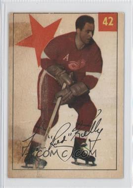 1954-55 Parkhurst - [Base] #42 - Red Kelly [Poor to Fair]