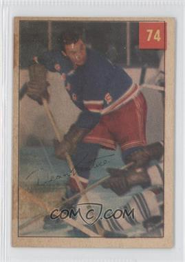 1954-55 Parkhurst - [Base] #74.1 - Dean Prentice (Text Back) [Poor to Fair]