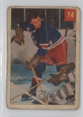 1954-55 Parkhurst - [Base] #74.2 - Dean Prentice (Premium Ad Back) [COMC RCR Poor]