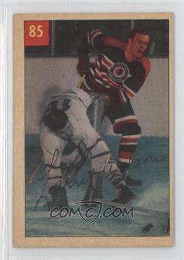 1954-55 Parkhurst - [Base] #85.1 - Larry Wilson (Text Back) [Good to VG‑EX]