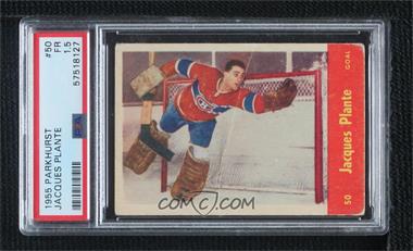 1955-56 Parkhurst - [Base] #50 - Jacques Plante [PSA 1.5 FR]