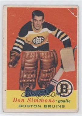 1957-58 Topps - [Base] #14 - Don Simmons [Poor to Fair]