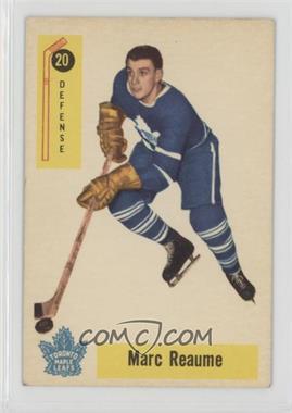 1958-59 Parkhurst - [Base] #20 - Marc Reaume [Good to VG‑EX]