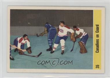 1958-59 Parkhurst - [Base] #35 - Canadiens on Guard
