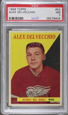 1958-59 Topps - [Base] #52 - Alex Delvecchio [PSA 7 NM]