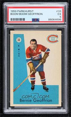 1959-60 Parkhurst - [Base] #33 - Bernie Geoffrion [PSA 5 EX]