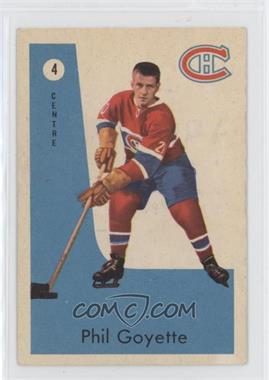 1959-60 Parkhurst - [Base] #4 - Phil Goyette