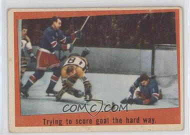 1959-60 Topps - [Base] #54 - Trying to score goal the hard way. [Poor to Fair]