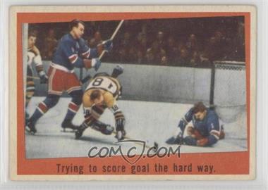 1959-60 Topps - [Base] #54 - Trying to score goal the hard way.