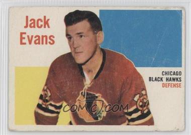 1960-61 Topps - [Base] #30 - Jack Evans [Poor to Fair]