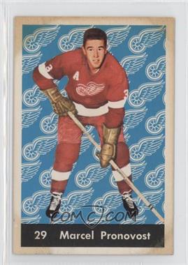 1961-62 Parkhurst - [Base] #29 - Marcel Pronovost [Good to VG‑EX]