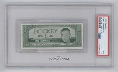 1962-63 Topps Hockey Bucks - [Base] #_EAIN - Earl Ingarfield [PSA 7 NM]