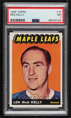 1965-66 Topps - [Base] #15 - Red Kelly [PSA 7 NM]