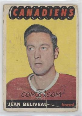 1965-66 Topps - [Base] #6 - Jean Beliveau [Poor to Fair]