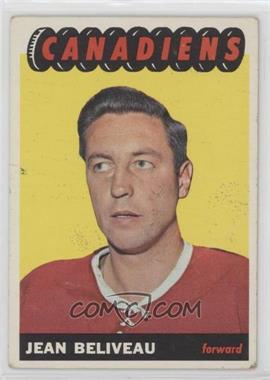 1965-66 Topps - [Base] #6 - Jean Beliveau [Poor to Fair]