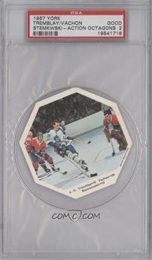 1967-68 York Peanut Butter - [Base] #TVS - J.C. Tremblay, Rogie Vachon, Pete Stemkowski [PSA 2 GOOD]