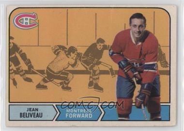 1968-69 O-Pee-Chee - [Base] #166 - Jean Beliveau [Poor to Fair]