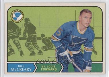 1968-69 O-Pee-Chee - [Base] #182 - Bill McCreary [Poor to Fair]