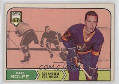 1968-69 O-Pee-Chee - [Base] #41 - Dale Rolfe [Poor to Fair]