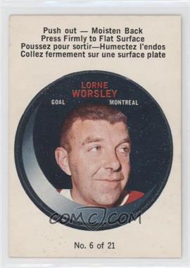 1968-69 O-Pee-Chee - Puck Stickers #6 - Lorne Worsley