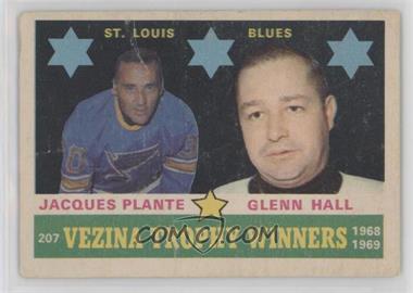 1969-70 O-Pee-Chee - [Base] #207 - Jacques Plante, Glenn Hall [Poor to Fair]