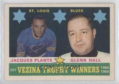 1969-70 O-Pee-Chee - [Base] #207 - Jacques Plante, Glenn Hall [Good to VG‑EX]